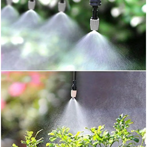 Система орошения Aqualin, 15 м · Комплект для капельного полива сада, огорода и увлажнения воздуха · Автоматический дождеватель туманообразователь