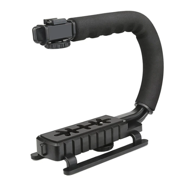 Портативный стабилизатор AY49U для видеосъемки U-образная ручная стабилизирующая подставка – кронштейн с держателем камеры/телефона и вспышки
