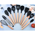 Кухонный набор ножей и аксессуаров Kitchenware Set, 20 предметов ∙ Инструменты для кухни с подставкой и разделочной доской