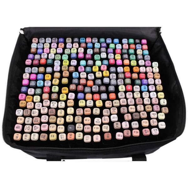 Большой набор двусторонних маркеров, 262 шт. Художественные маркеры для рисования и скетчинга на бумаге Sketch Marker Touch Raven