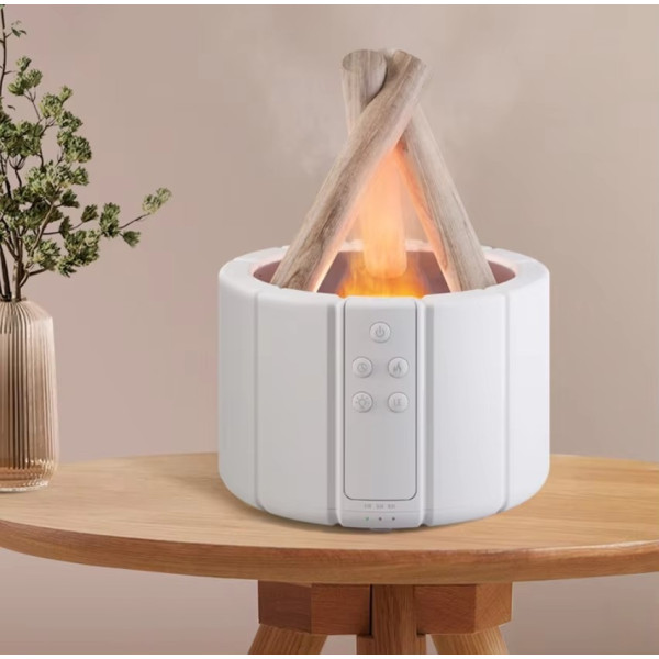 Увлажнитель воздуха с имитацией пламени костра · Диффузор для дома Flame Light с подсветкой и пультом LY-651