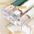 Подвесной пластиковый органайзер для хранения белья, носков, аксессуаров · Секционный прозрачный ящик в шкаф