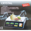 Весы торговые CRYSTAL CR-50 50 кг Электронные настольные весы для торговли со счетчиком цены