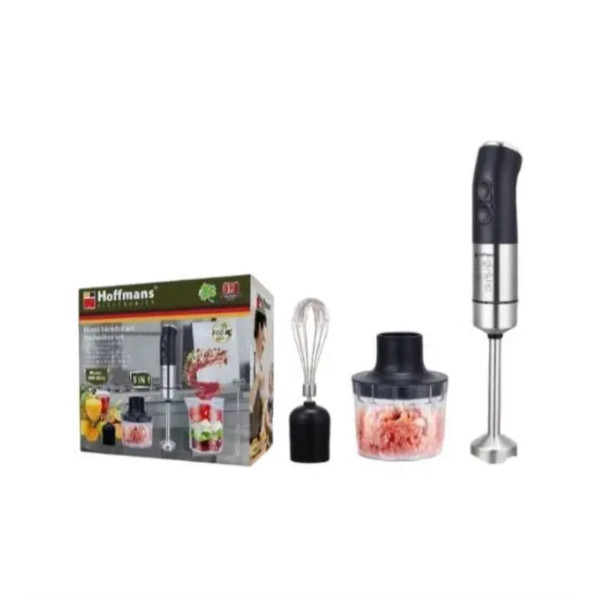 Блендер Hoffmans HM-8043 800W • Погружной измельчитель 5 в 1 с насадками и чашей для измельчения
