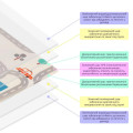Детский развивающий игровой коврик раскладной 150*180 см / Термоковрик для детей Folding baby mat (Дорога)