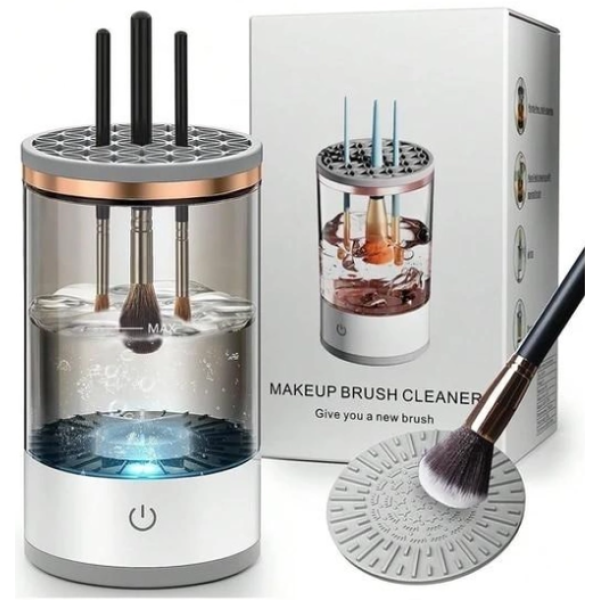 Портативный очиститель для кисточек ∙ Электрическая USB машинка для очистки косметических принадлежностей 3 в 1