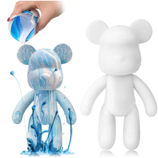 Флюидный медвежонок Fluid Bear Bearbrick с красками, 23 см · Набор для творчества DIY Мишка Сделай сам Флюидный медвежонок Fluid Bear Bearbrick с красками, 23 см · Набор для творчества DIY Мишка Сделай сам