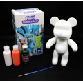 Флюидный медвежонок Fluid Bear Bearbrick с красками, 33 см · Набор для творчества DIY Мишка Сделай сам