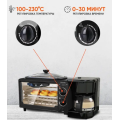 Электрическая духовка BITEK BT-5308 Духовой шкаф с встроенной кофемашиной кофеваркой и сковородой гриль 3 в 1