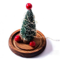 Декоративная новогодняя елка в колбе с подсветкой со светодиодной гирляндой ∙ Рождественский ночник