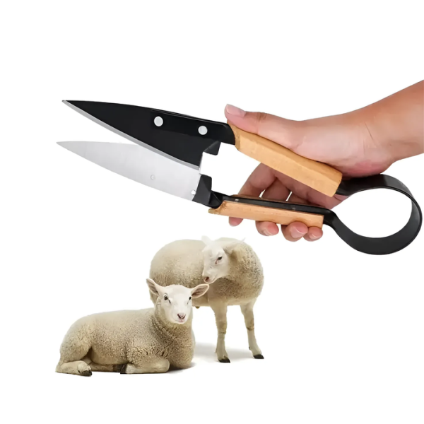 Металлические ножницы с деревянными ручками для стрижки шерсти · Ручные ножницы для стрижки шерсти овец и собак