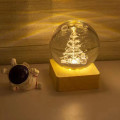 Декоративный Новогодний 3D ночник Хрустальный Шар 8 см · Настольная лампа - светильник с 3D эффектом с новогодней тематикой