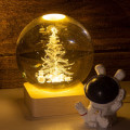 Декоративный Новогодний 3D ночник Хрустальный Шар 8 см · Настольная лампа - светильник с 3D эффектом с новогодней тематикой