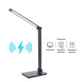Умная настольная LED лампа НА-85 с аккумулятором, беспроводной зарядкой и сенсорным управлением · Лампа для рабочего стола с зарядкой