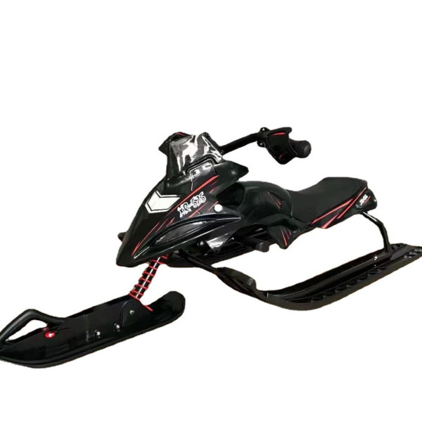 Детские санки - снегокат Snow Racer до 80 кг · Управляемые сани с амортизацией, рулем и ножным тормозом