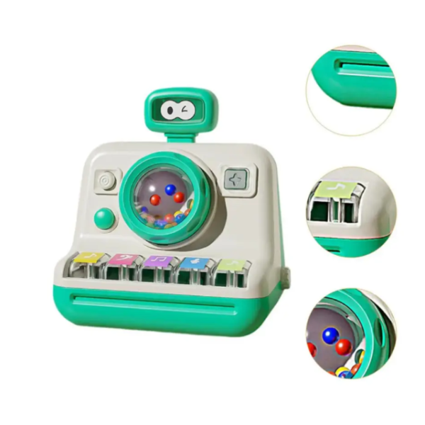 Игрушечное пианино с музыкой и светом ∙ Мини-пианино с звуковыми эффектами для детей по методике Монтессори ∙ Детский электронный синтезатор на батарейках, для малышей от 18 месяцев