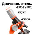 Детский микроскоп с подсветкой и набором биологических образцов ∙ Игрушечный микроскоп с 3 уровнями увеличения