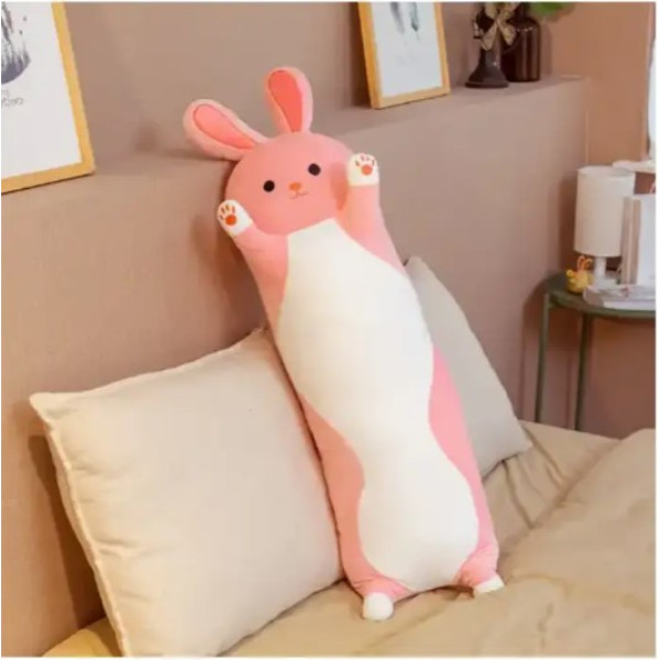 Детская мягкая игрушка-подушка Заяц 90см ∙ Плюшевая игрушка-обнимашка Заяц