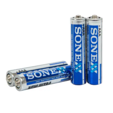 Батарейки солевые SONEX AAA R03 мини-пальчиковые, 4 шт в комплекте