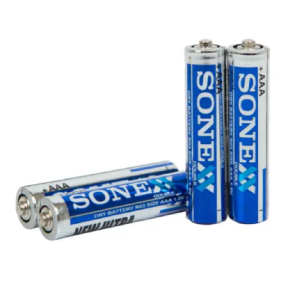Батарейки солевые SONEX AAA R03 мини-пальчиковые, 4 шт в комплекте