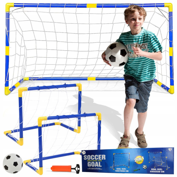 Детский футбол Football Sport 2 в 1 777-801 ∙ Футбольные ворота с мячом и насосом в комплекте