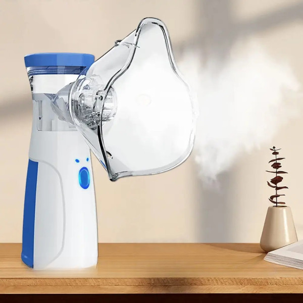 Портативный небулайзер Mesh Nebulizer JSL-W302 ∙ Ультразвуковой ручной ингалятор + 2 маски для домашнего использования