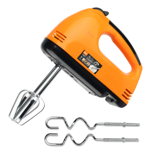 Электрический кухонный миксер DOMOTEC R6633R 5 скоростей • Ручной миксер с насадками для взбивания и замешивания теста