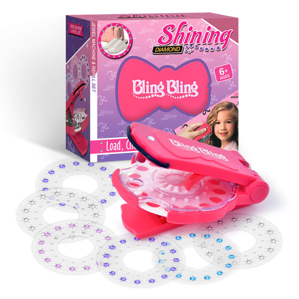 Стразы для волос Bling Bling Бриллиантовый стайлер – степлер для украшения стразами для девочек