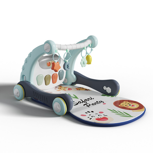 Ходунки с ковриком для малышей Baby Steps с музыкальным центром, бизабордом, пианино и Bluetooth подключением + пульт ДУ