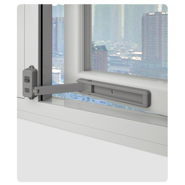 Пластиковый замок для окон Kiddy · Стопор фиксации для безопасности детей