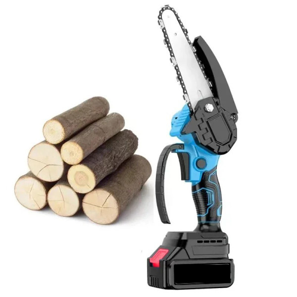 Аккумуляторная мини пила DUC155 48V, 2 аккумулятора в комплекте Chain Saw 8