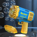 Генератор мыльных пузырей Bazooka Rocket Bubble Gun 69 • Пушка для мыльных пузырей с отверстиями и подсветкой