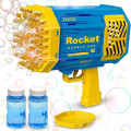 Генератор мыльных пузырей Bazooka Rocket Bubble Gun 69 • Пушка для мыльных пузырей с отверстиями и подсветкой
