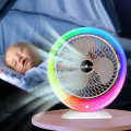 Настольный вентилятор с подсветкой Mini fan VU-04 • Мини-вентилятор с батареей 1200 мАч LED подсветкой и 3 режимами обдува