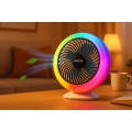Настольный вентилятор с подсветкой Mini fan VU-04 • Мини-вентилятор с батареей 1200 мАч LED подсветкой и 3 режимами обдува