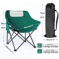 Прочное складное кресло Паук туристическое с укрепленным каркасом • Кемпинговое кресло с подлокотниками и чехлом для хранения