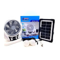Портативный вентилятор 4в1 с солнечной панелью (606) • Настольный вентилятор с 2 LED-лампами и аккумулятором 4000 мАч