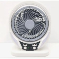 Портативный вентилятор 4в1 с солнечной панелью (606) • Настольный вентилятор с 2 LED-лампами и аккумулятором 4000 мАч
