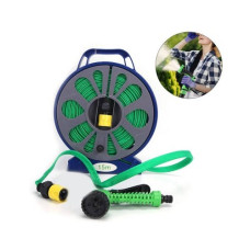 Гибкий поливочный шланг Garden Hose 15 м • Удлиняющийся шланг для сада огорода и дачи с универсальным подключением