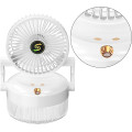 Портативный вентилятор-распылитель с 3 режимами обдува Fan 1317 • Складной мини-вентилятор с поворотом 180° увлажнением и быстрой зарядкой Type-C