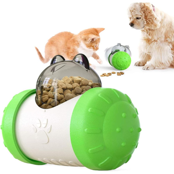 Интерактивная игрушка-кормушка для собак и кошек LY-732 • Умный тумблер-дозатор для медленного кормления и развития питомца