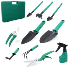 Набор садовых инструментов 10 в 1 с кейсом Garden Instrumen • Компактный комплект для огорода и дачи Набор садовых инструментов 10 в 1 с кейсом Garden Instrumen • Компактный комплект для огорода и дачи
