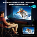 Смарт-проектор HY300 PRO с Android TV 11.0 поддержкой 4K WiFi 6 и Bluetooth 5.0 • Портативный проектор с автофокусом 180° поворотом и функцией домашнего кинотеатра