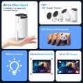 Смарт-проектор HY300 PRO с Android TV 11.0 поддержкой 4K WiFi 6 и Bluetooth 5.0 • Портативный проектор с автофокусом 180° поворотом и функцией домашнего кинотеатра