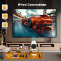 Смарт-проектор HY300 PRO с Android TV 11.0 поддержкой 4K WiFi 6 и Bluetooth 5.0 • Портативный проектор с автофокусом 180° поворотом и функцией домашнего кинотеатра