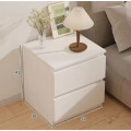 Тумбочка прикроватная STL-MD 78 • Компактная белая тумба с ящиками для спальни