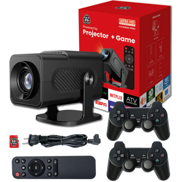 Проектор для фильмов, игр и домашнего кинотеатра HCS350 pro • Портативный проектор с высоким качеством изображения и поддержкой Full HD