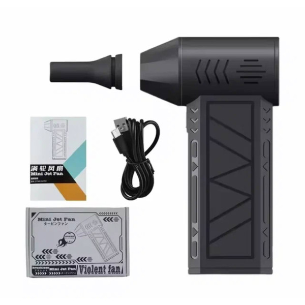 Автомобильный турбовентилятор для удаления пыли 130000 об/мин • Портативный воздуходув с аккумулятором 8000 мАч