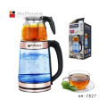 Электрочайник Hoffmans HM-7827 1800W • Стеклянный чайник с заварником 2,2 л + 0,5 л для быстрых напитков