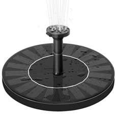 Солнечный фонтан-насос для сада с 6 насадками • Экологичный и декоративный способ украсить водоём или садовый участок